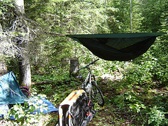 Hanging backpack hammock with bike,Backpacking Hammocks,Hammocks.