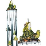 Musical Wind Chime Round Top Frog Turtle Hanging Garden Porch Decoration Decor.