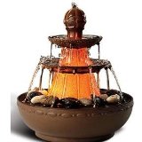Homedics EnviraScape Old Napoli Illuminated Relaxation Fountain:Unique reverse water action shoots water up to second tier.