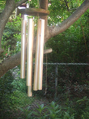 Long tube organ wind chimes hung in tree. Organ wind chimes, Unique wind chimes.
