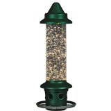 Squirrel Buster Plus Wild Bird Feeder with Cardinal Perch Ring:Wild bird feeder with 6 feeding stations, adjustable perches, and optional cardinal perch ring.