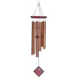 Woodstock 27 Inch Pluto Wind Chime:Rich bronze-color tubes,classic-style wind chime tuned to a 5 note pentatonic scale.
