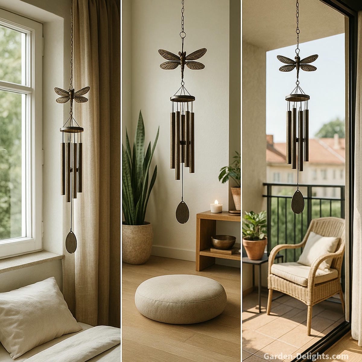 indoor wind chime placement