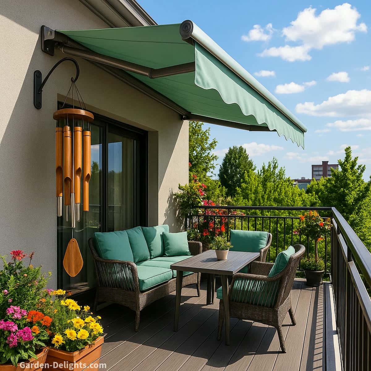 quiet wind chime placement airflow