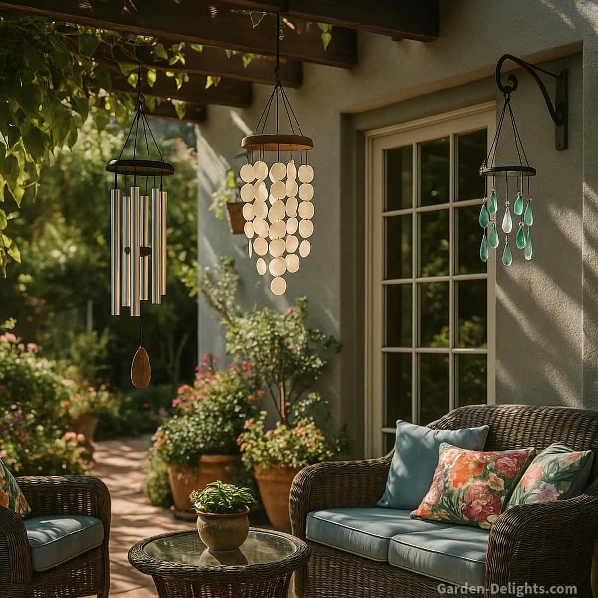 quiet wind chime materials comparison