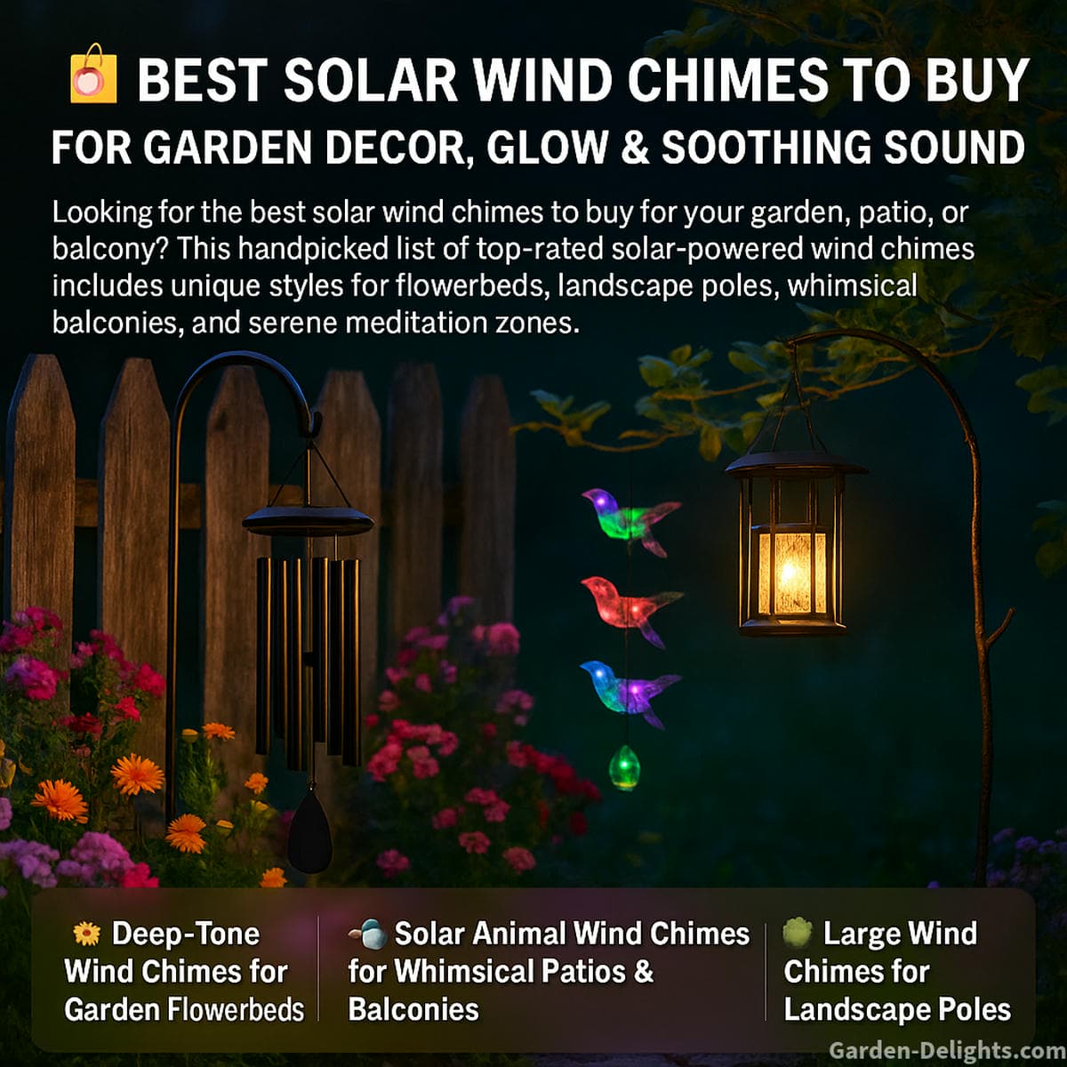 best solar wind chimes