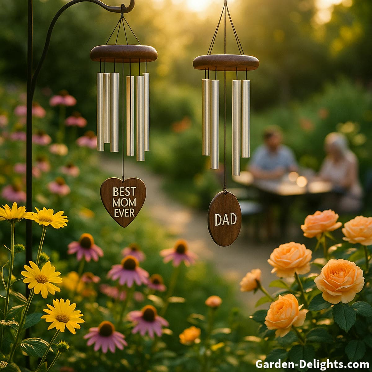 mother father day wind chimes gift